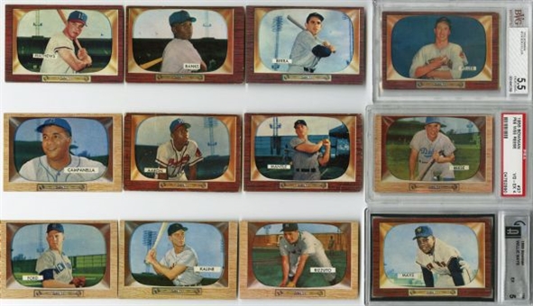 1955 Bowman Complete Set of 320 Cards 